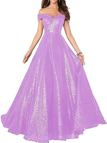 Off Shoulder Prom Evening Gowns Women's Long Sequin Formal Women's Dress（Processing time need 3-6 days） 30