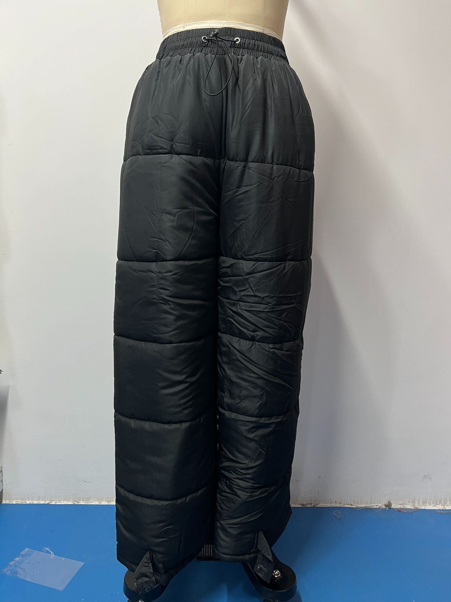 Women Vintage Lace Up Elastic Pocket Pant 21