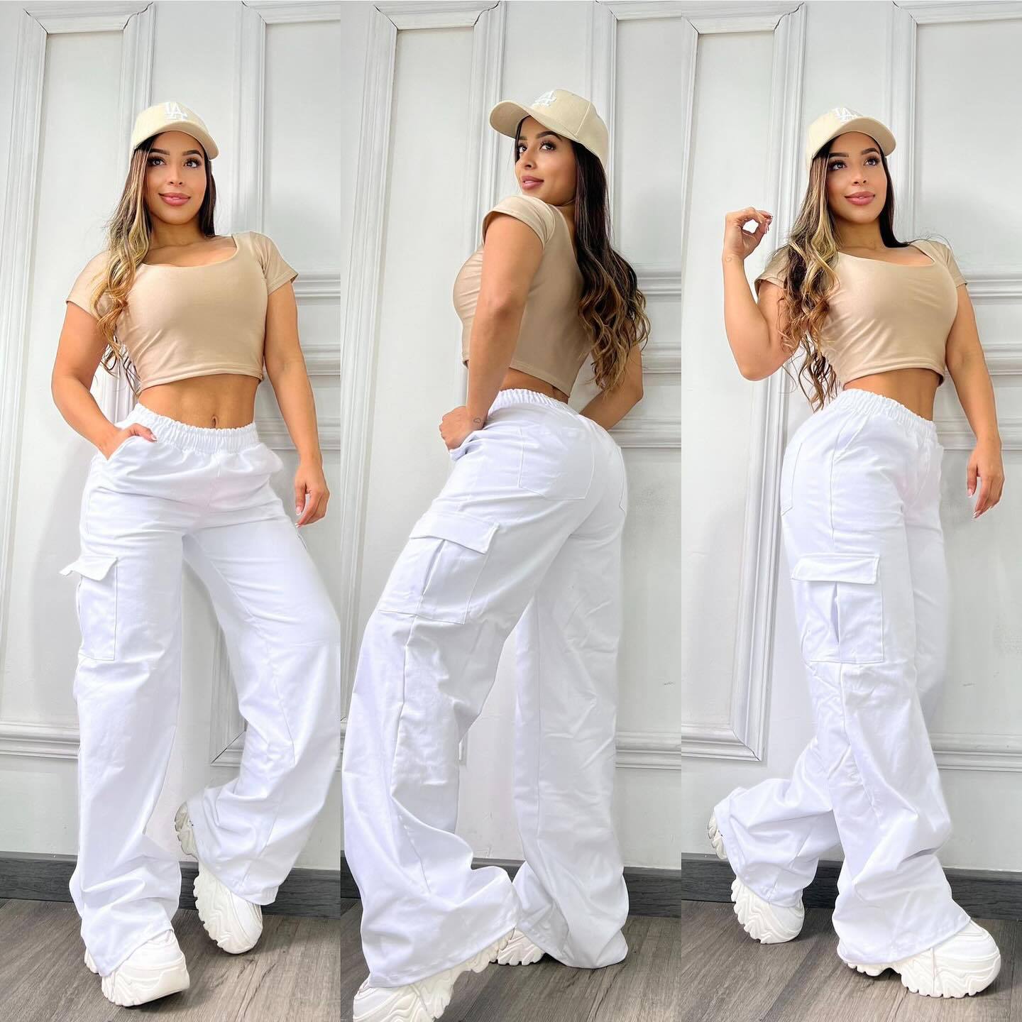 Women Casual Cargo Pants 3