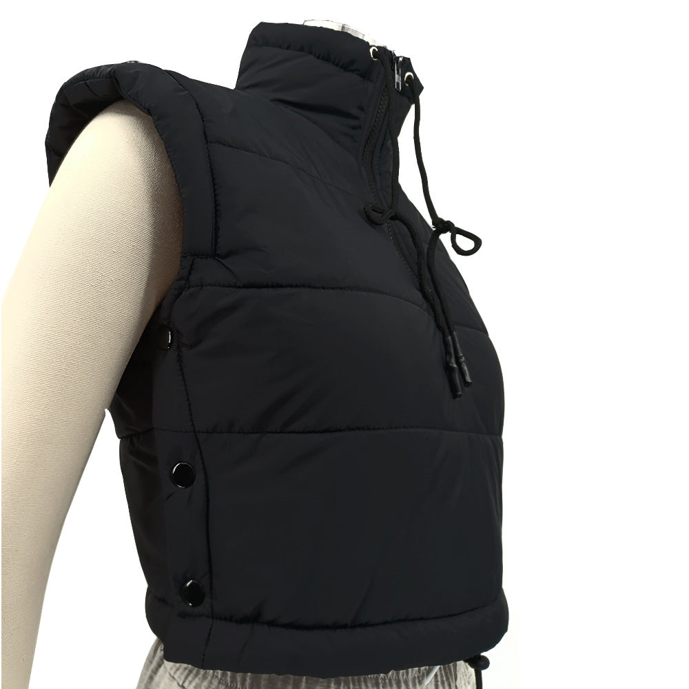 Spring Sleeveless Cotton-Padded Vest Jacket 21