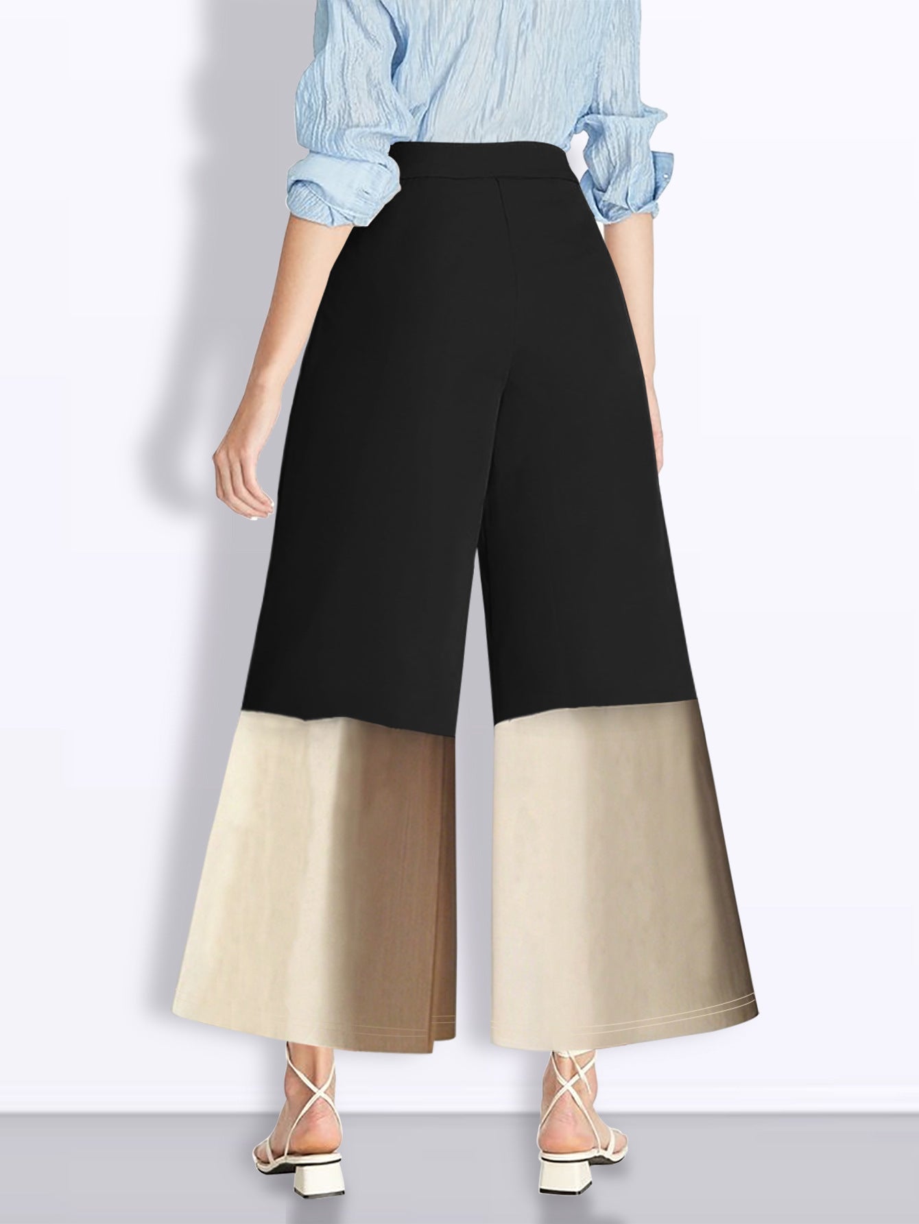 Women Casual Patchwork Pants 4