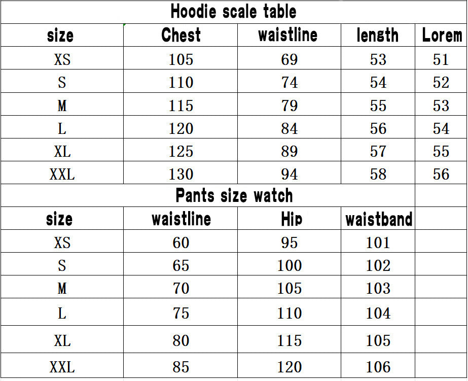 Women American style Casual Hoodies and Trousers Two Piece Set 11