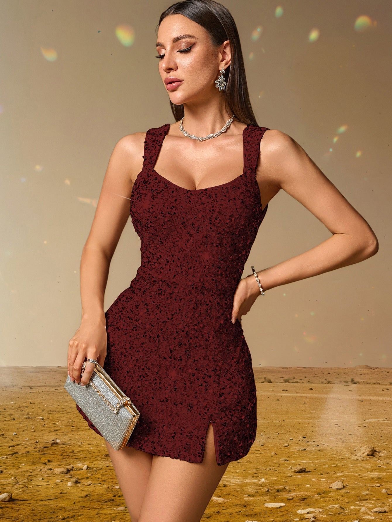 Sexy Strappy Sequin Party Dress for Women 9