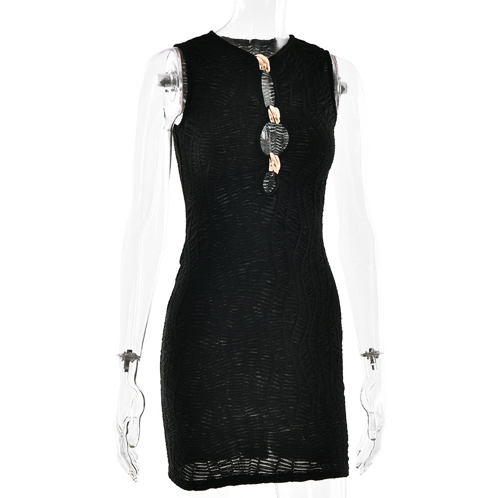 Women Summer Sleeveless Bodycon Sexy Solid Dress 6