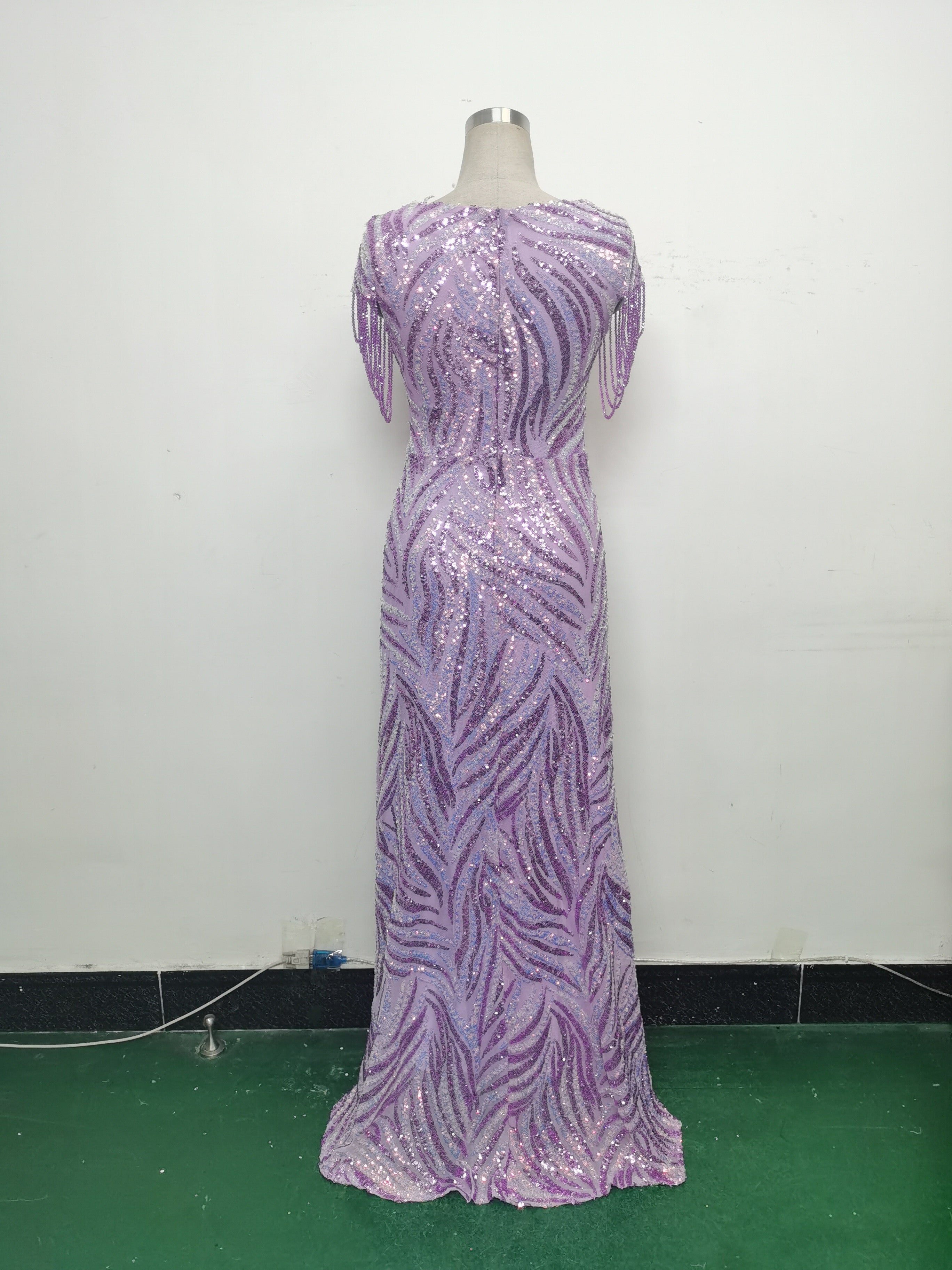 Plus Size Women Sequin Formal Party Evening Dress 29