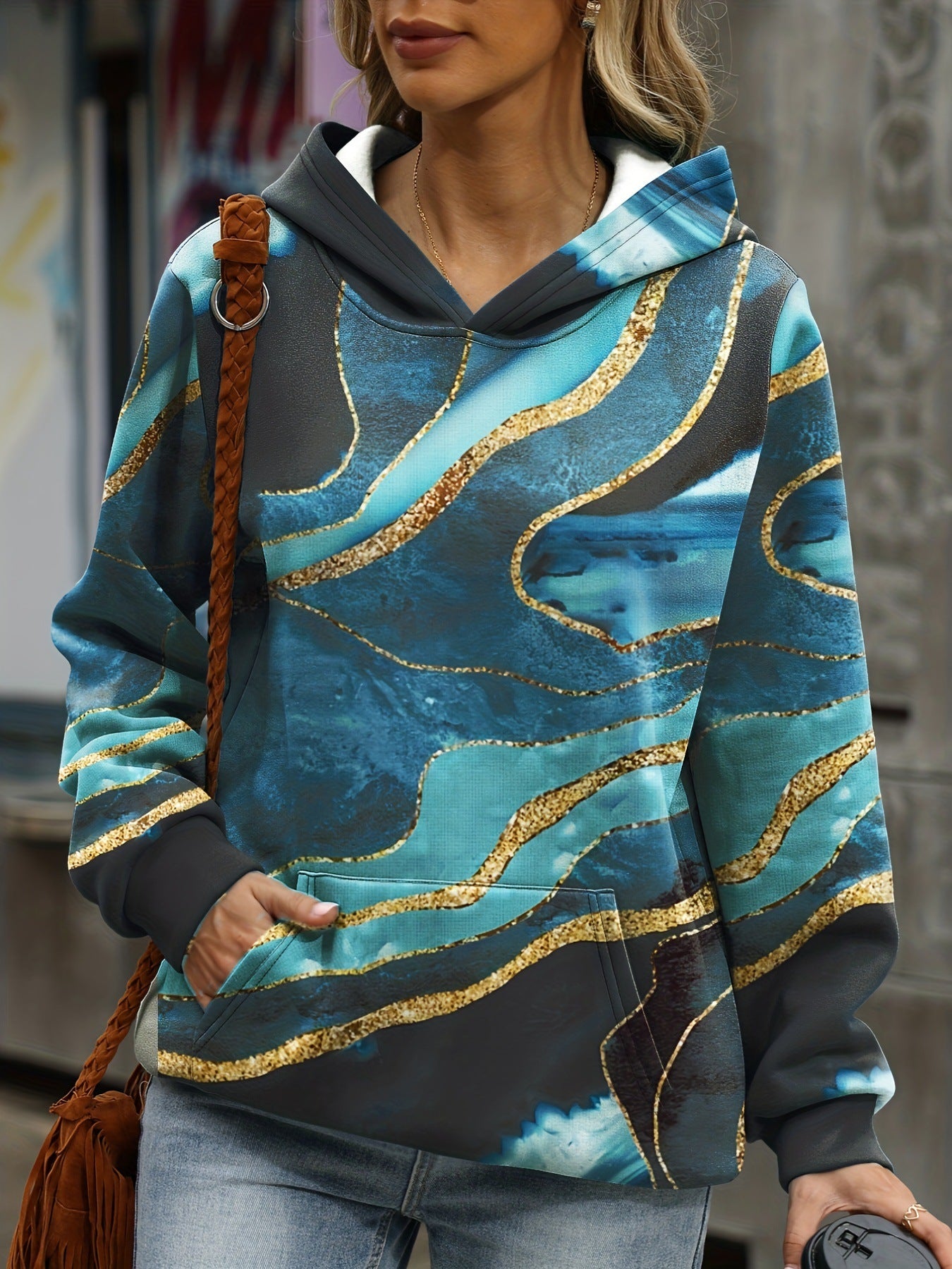 Women Print Casual Loose Hoodies 14