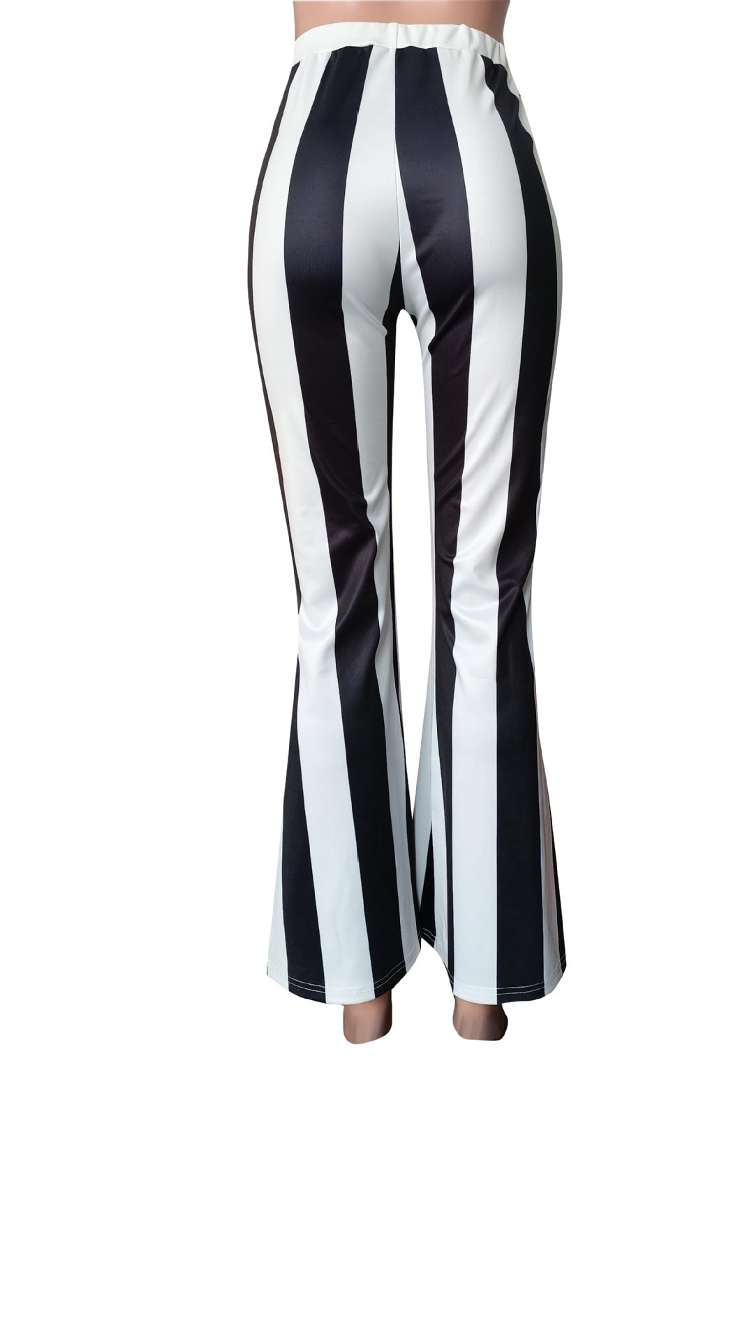 Women Casual Stripe Bell Bottom Pants 5