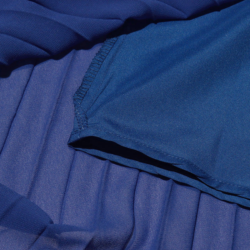 Women Elegant Butterfly Blazer Jacket + Pleated Skirt Two-piece Set 30