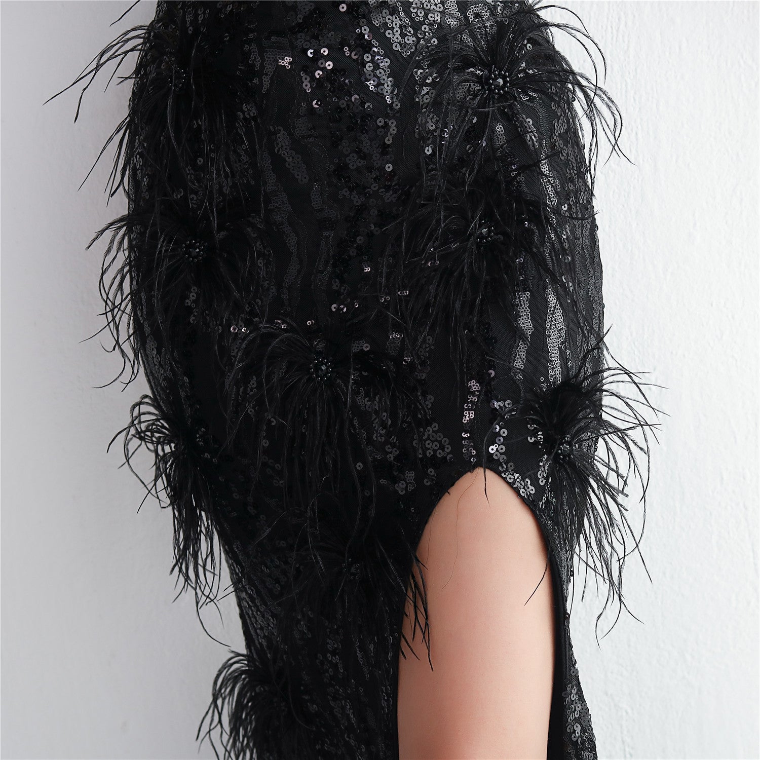 Long Sequins Plus Size Fat Size Beauty Formal Party Evening Dress 19