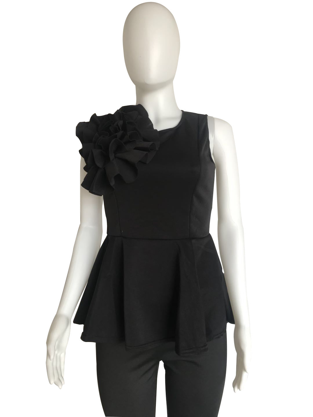 Women's Summer Ruffle Sleeveless Slim Waist Top 19