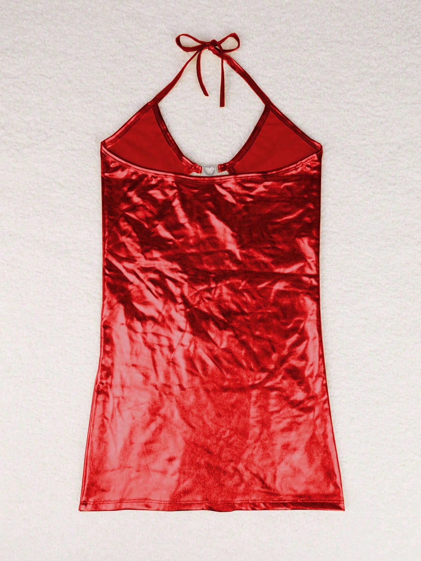 Women tie-neck hollow dress 16