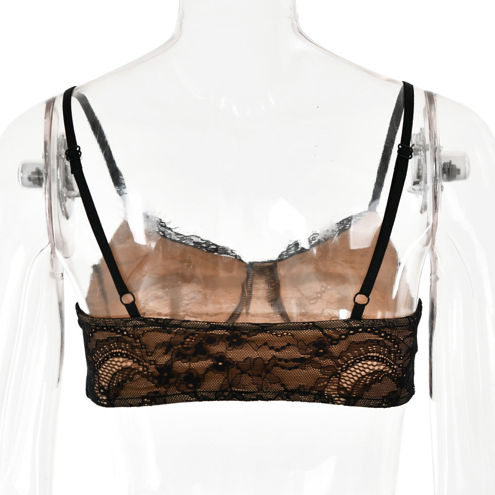 Spring Sexy Lace Two-Piece Mermaid Long Skirt Set 14