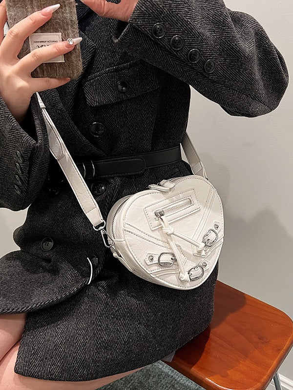 Fashion Heart Shape Bag Trendy Versatile Shoulder Bag