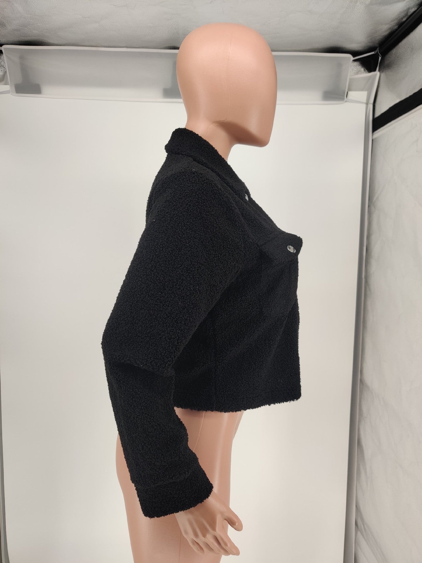 Women's Plush Solid Color Coat 8