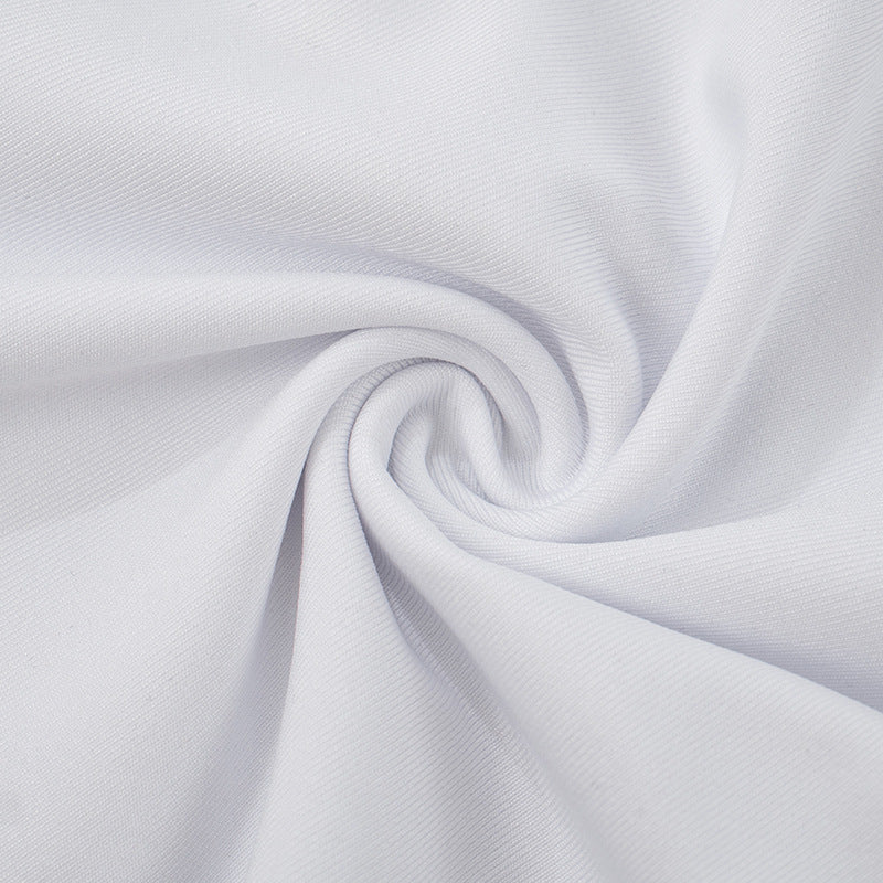 Women's Sexy Solid Color StraplessTop  Halter Low Back Tight Fitting Jumpsuit Two-Piece Set 25