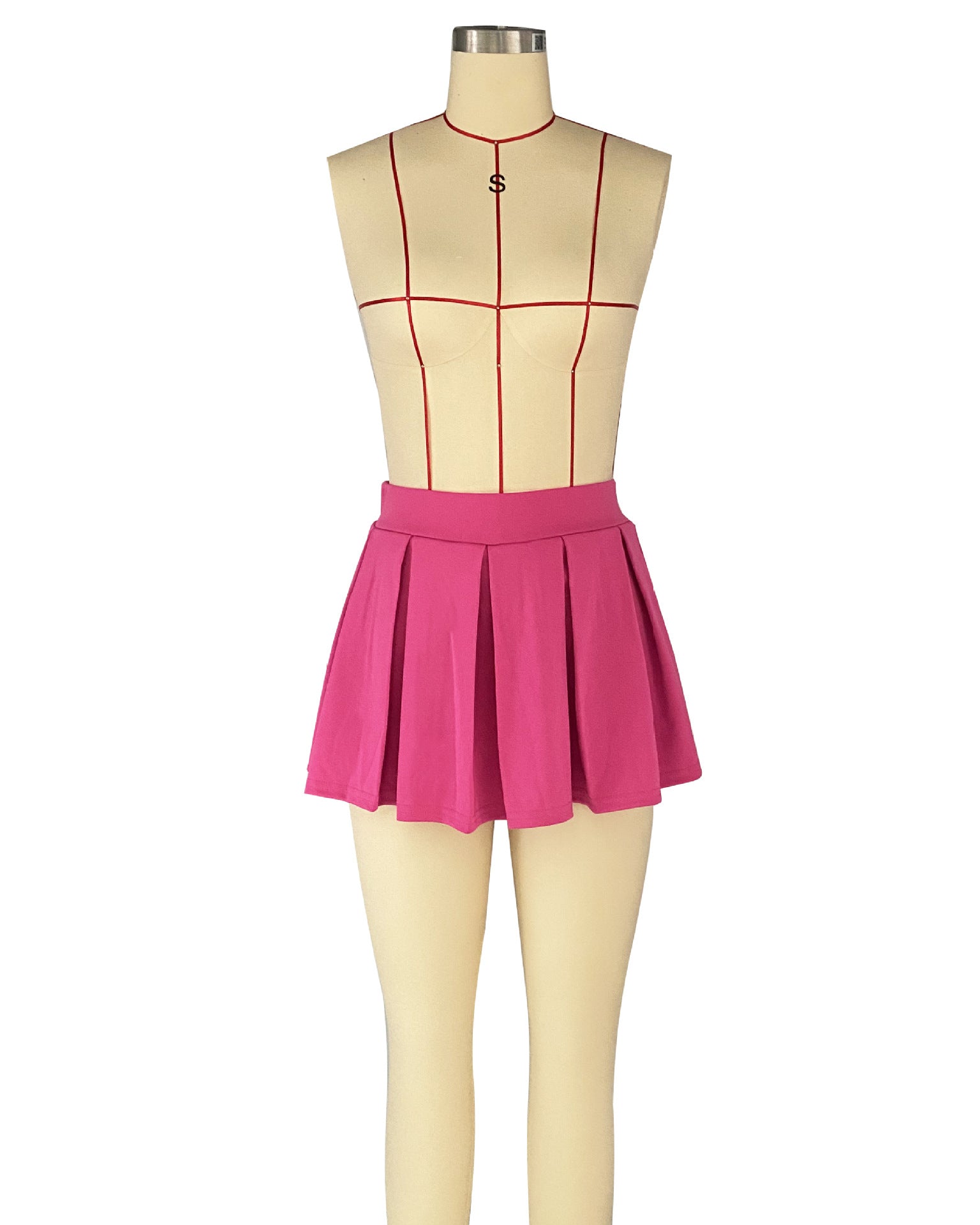 Women Summer Mini Skirt Sexy Lined A-Line Pleated Skirt 13