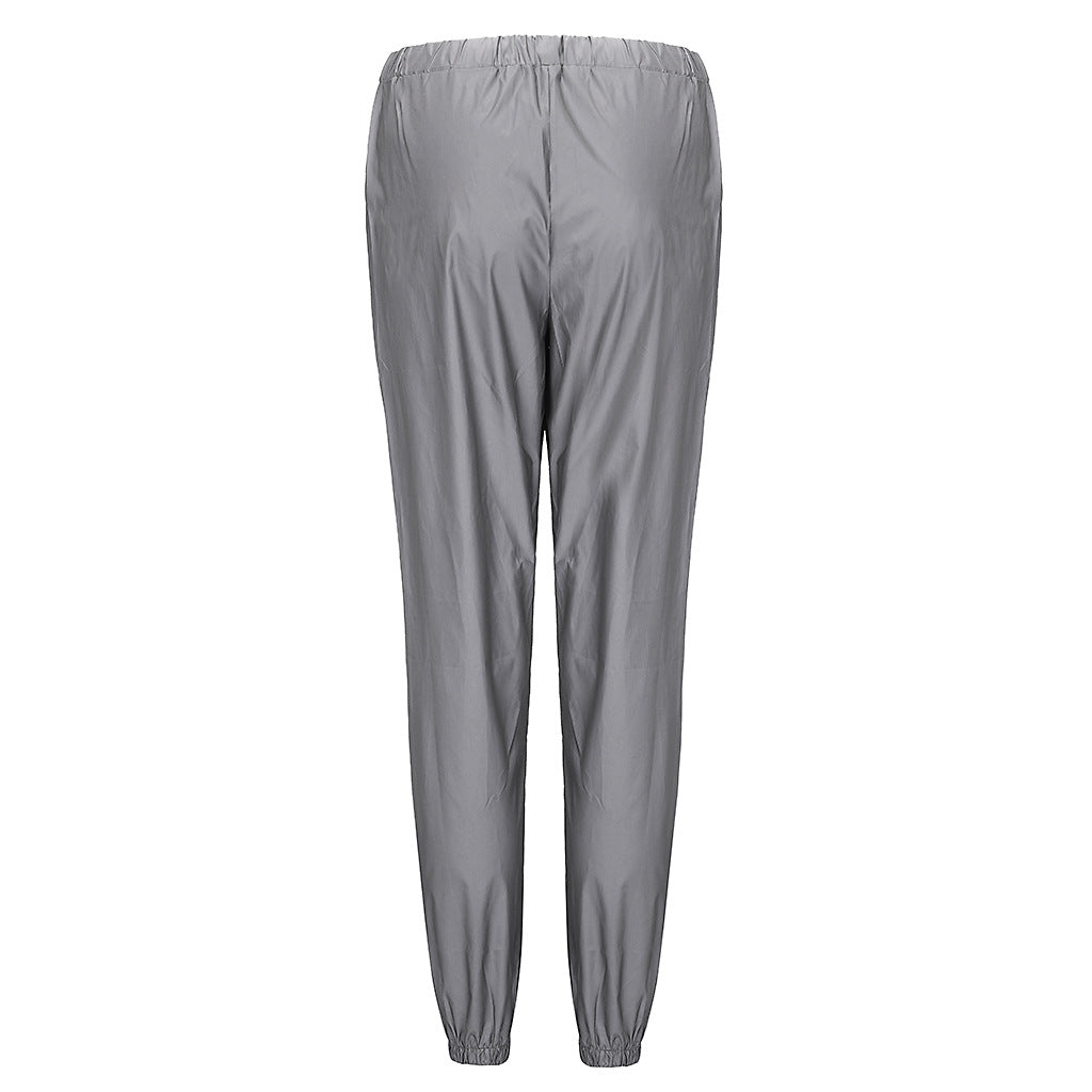 Women's Fashion Reflective Casual Two Piece Pants Set 17
