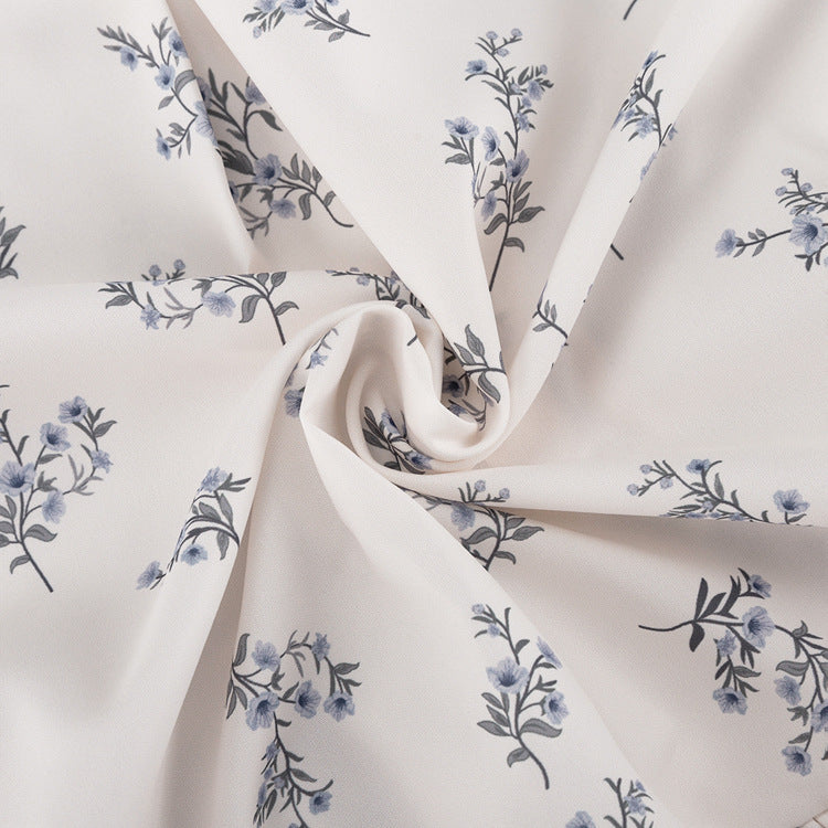 Puff Sleeve Ruffled Puff Shirt Printed Shorts Two Piece Set 17