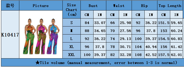 Women Sexy Backless Lace-Up Print Sleeveless Jumpsuit 12