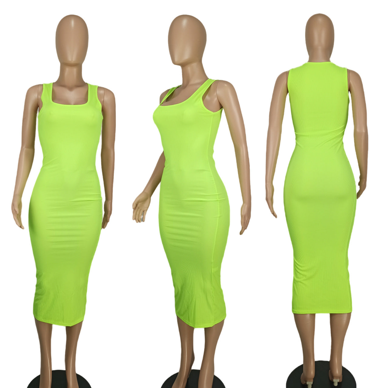 Women Sexy Ribbed Sundress 14