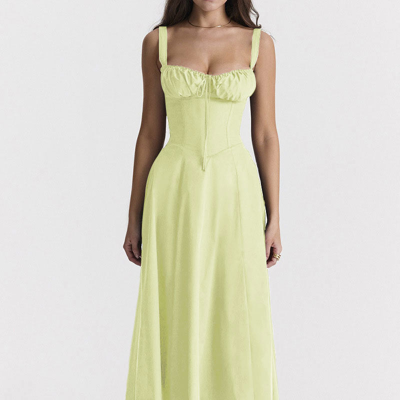 Women French summer elegant Strap Dress 14