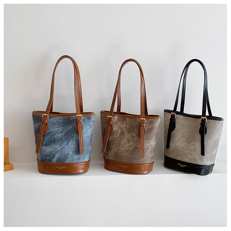 Autumn And Winter Retro Armpit Bags For Women Trendy And Fashionabletote Bags Versatile Large-Capacity Bucket Bags 13