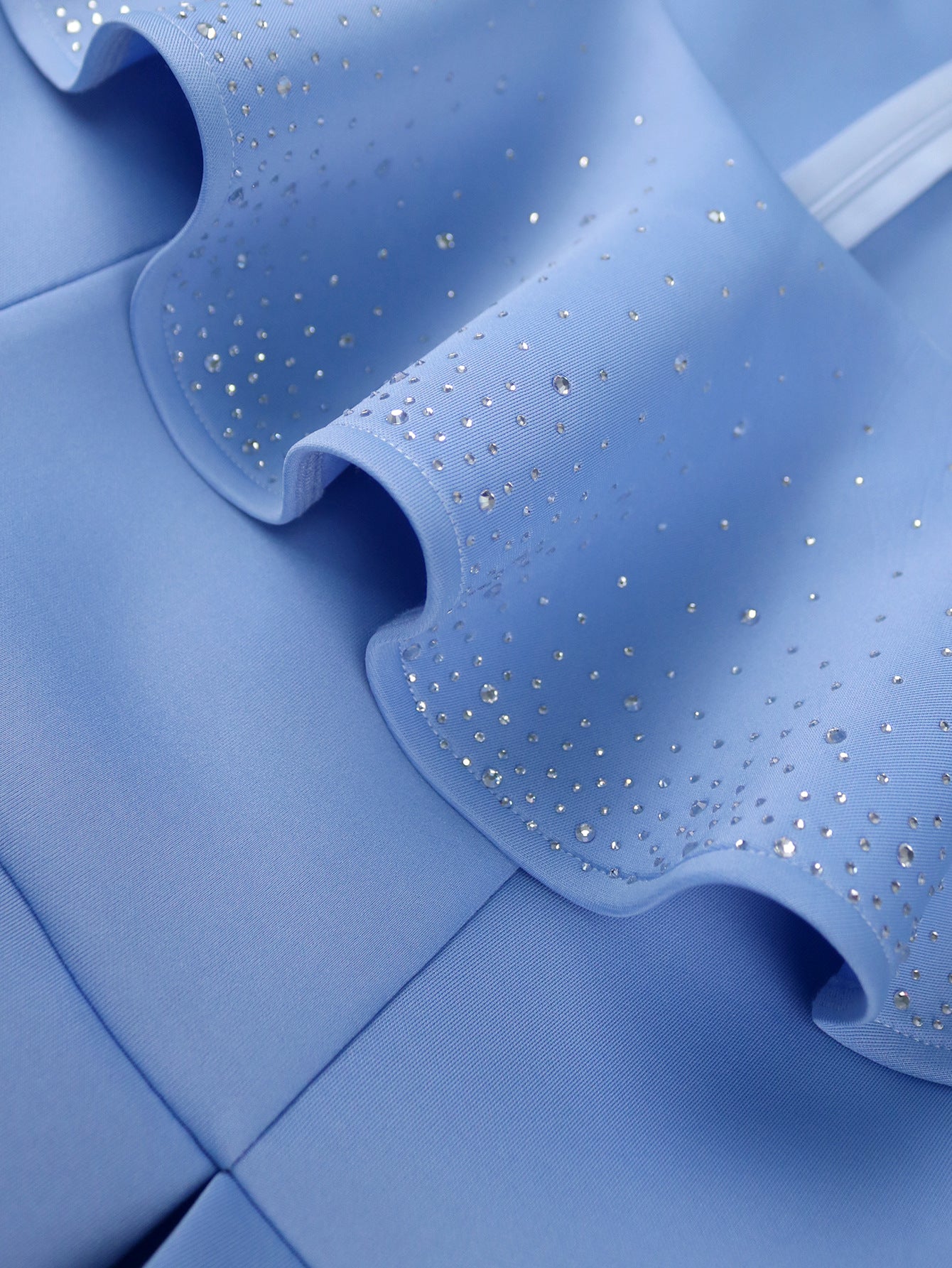 Plus Size Beaded Ruffle Slim Waist A Line Party Dress 6