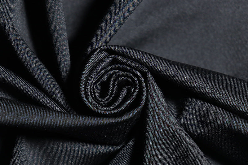 Women Solid Halter Neck Sleeveless Flower Bodycon Dress 13