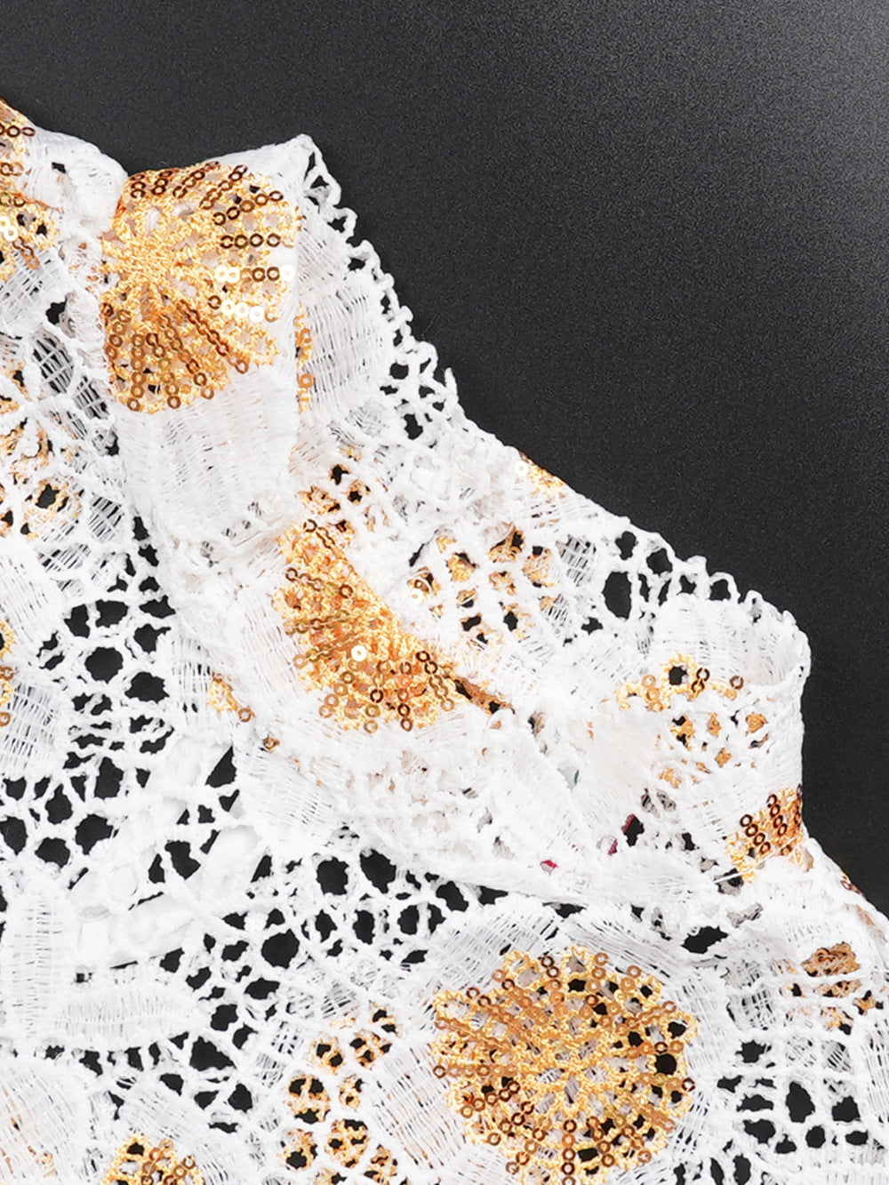 African Women's Clothing Plus Size Embroidered Lace Robe Dress 5