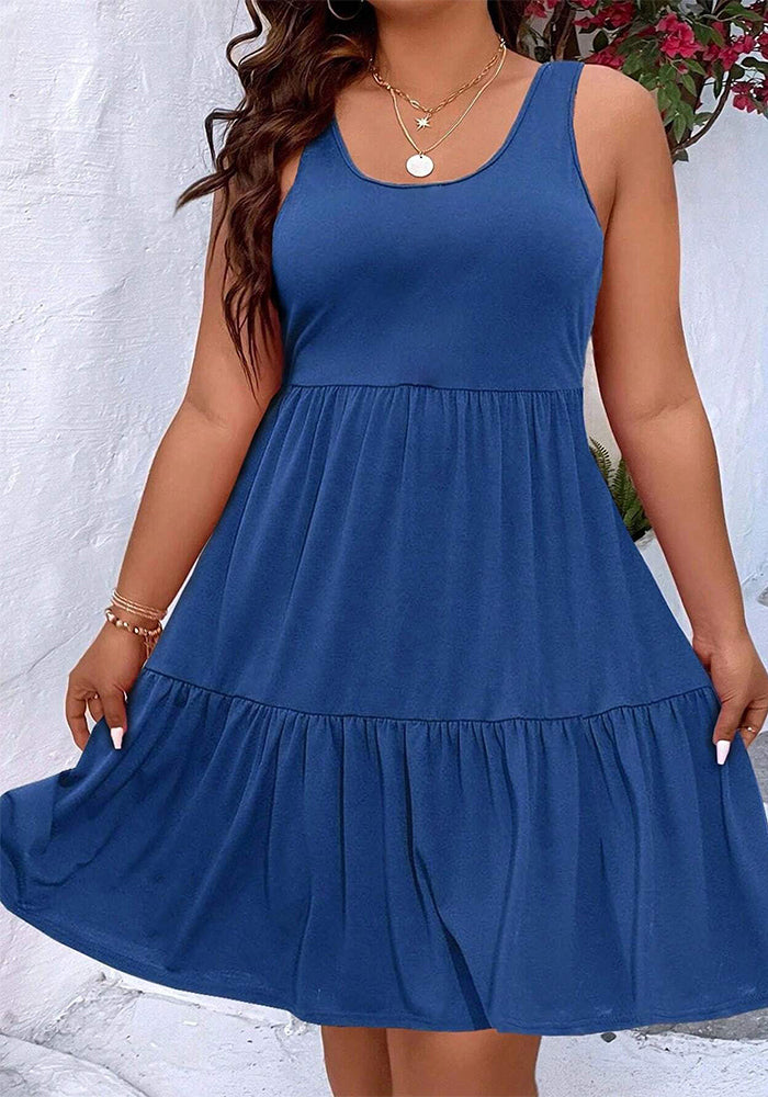 Women's Spring Summer Solid Color Strap Casual Dress