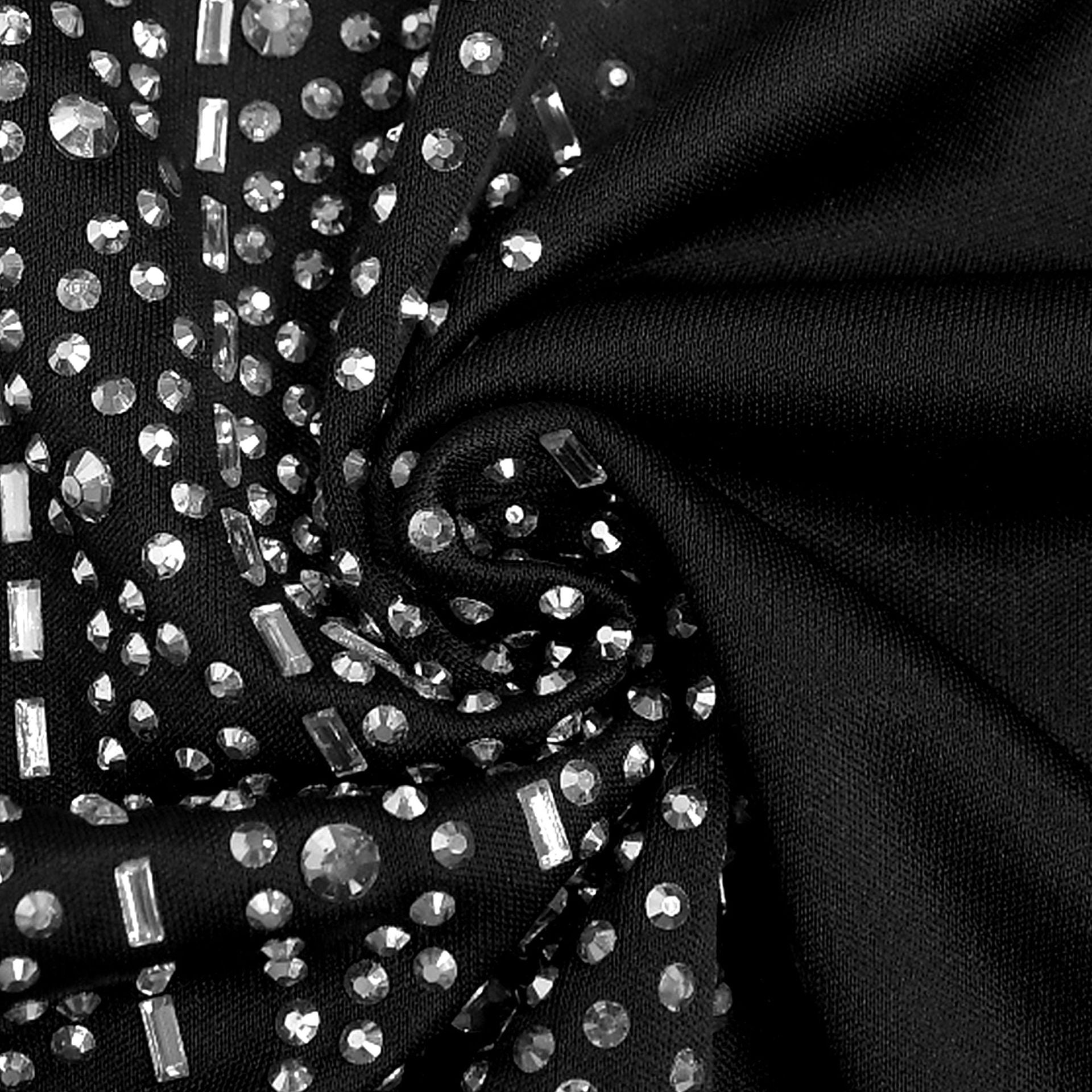 Women's Chic Elegant Beaded Half Sleeve V-Neck Fashionable Dress 22