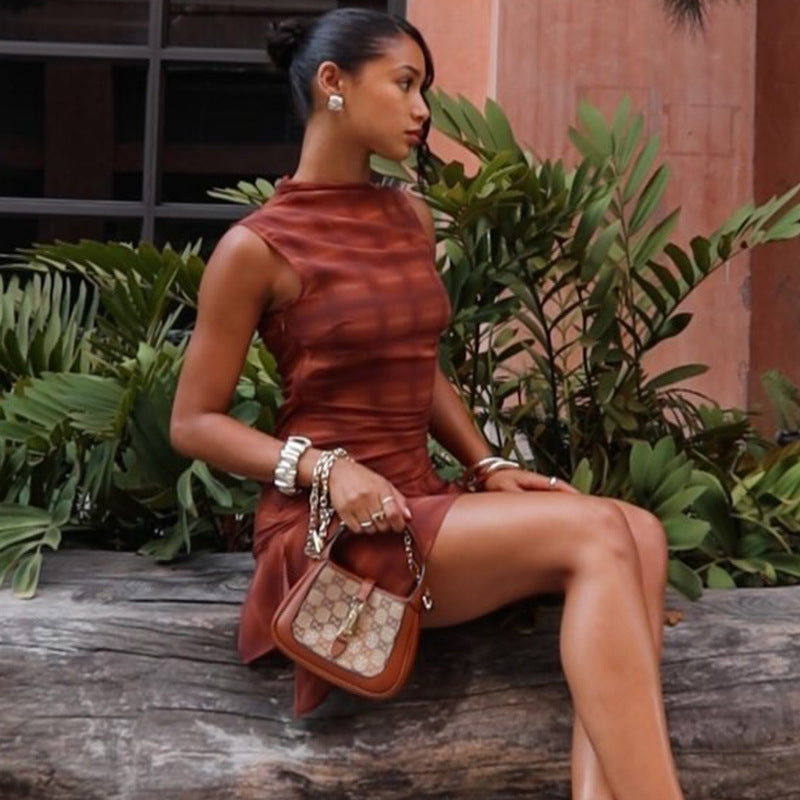 Fashion Women's Plaid Print Dress 4