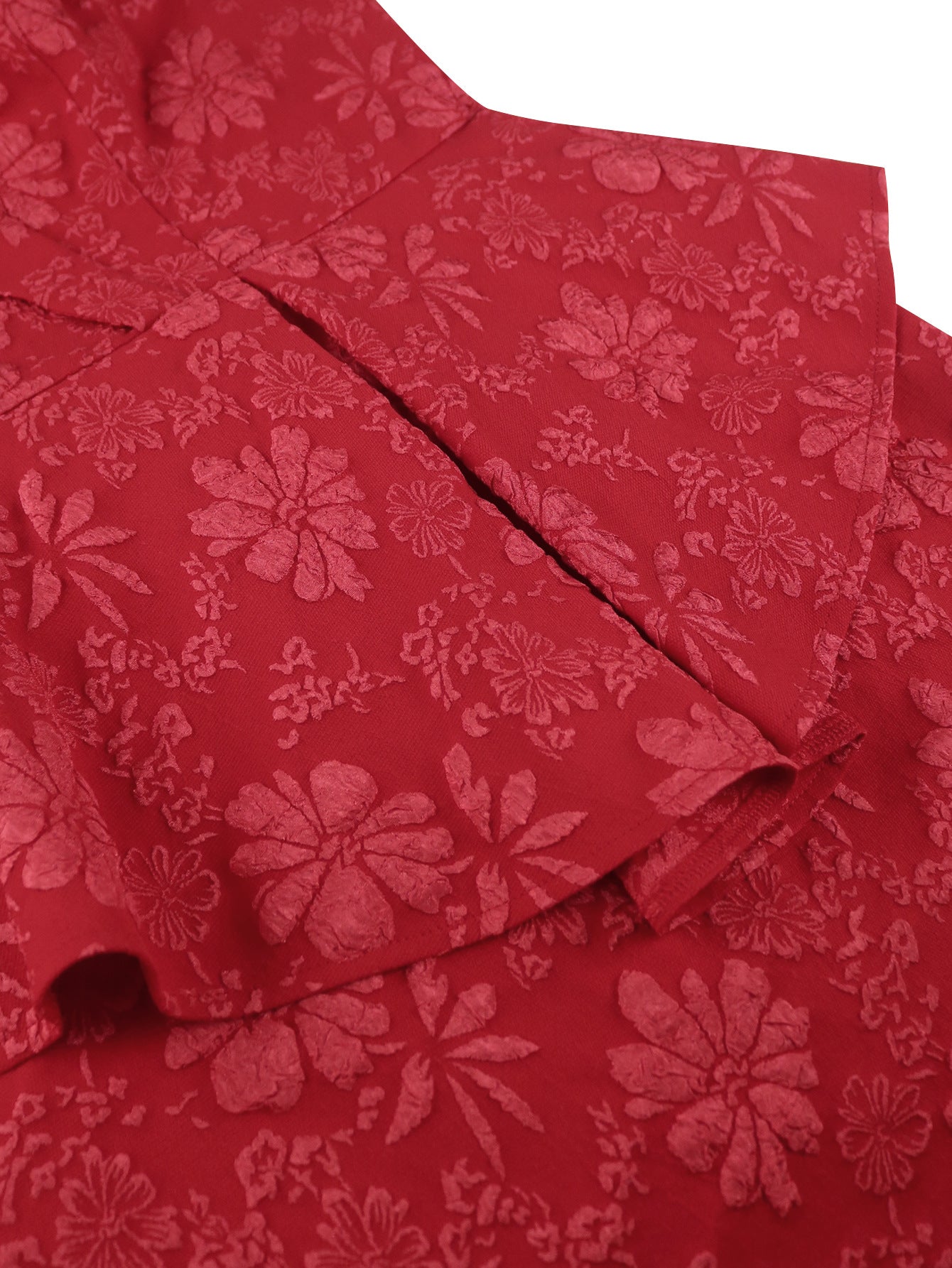 Elegant Lace Jacquard High-Waist Ruffle Bodycon Formal Party Evening Dress 12