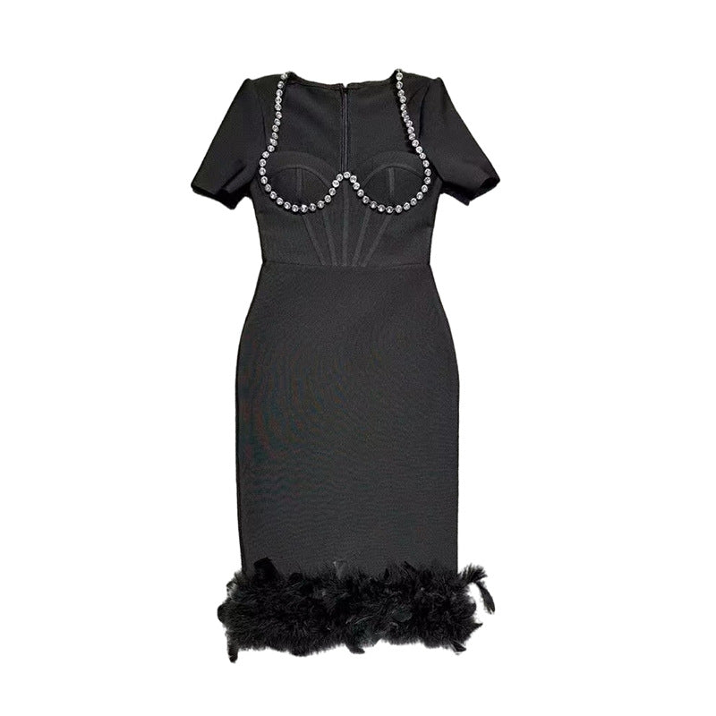 Women's Summer Beaded Formal Party Dress Evening Gown 5