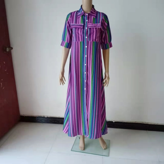 autumn bohemian style women's long dress 14