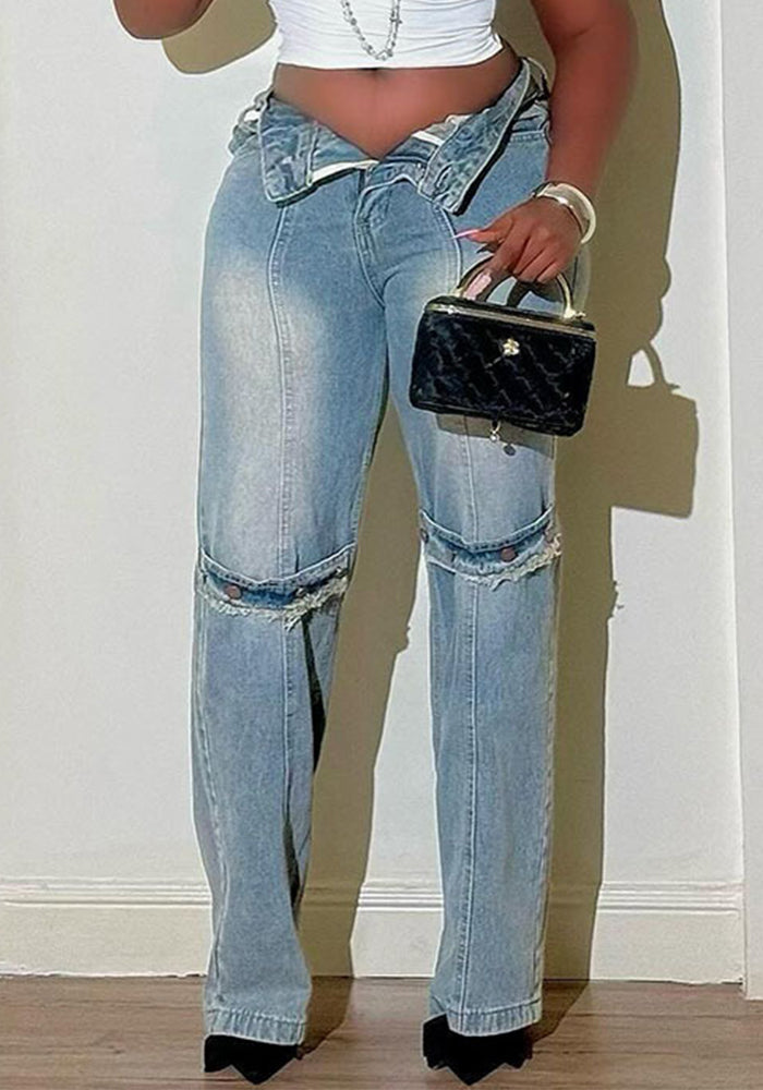 Women Fashion Denim Pants
