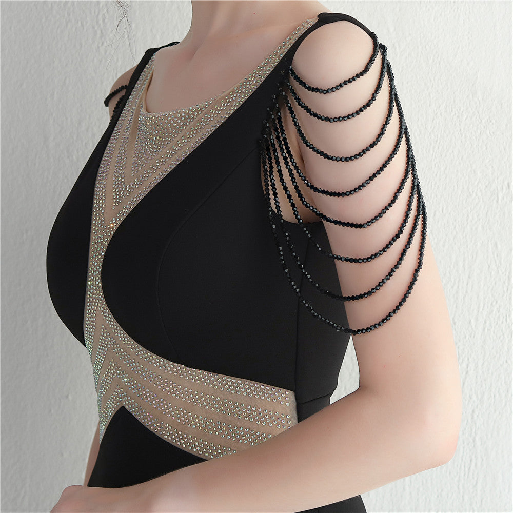 Beaded Gown Dinner Prom Long Evening Dress 23