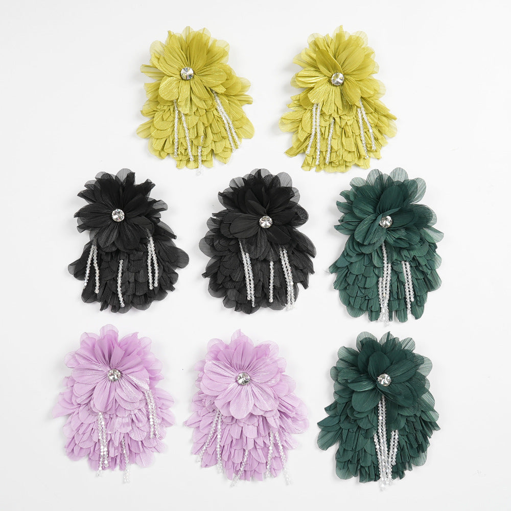 Plus Size African Women Floral Pleated Long-Sleeve Dress 14