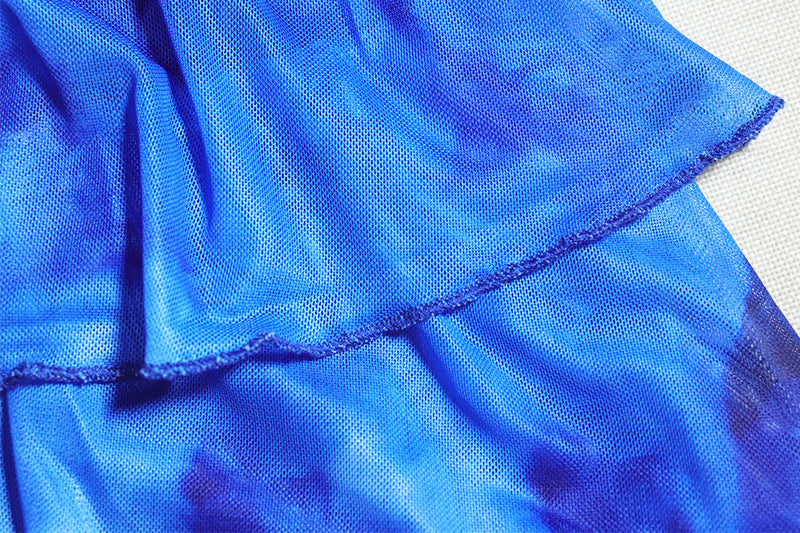 Women printed Chic sexy suspenders Backless dress 12