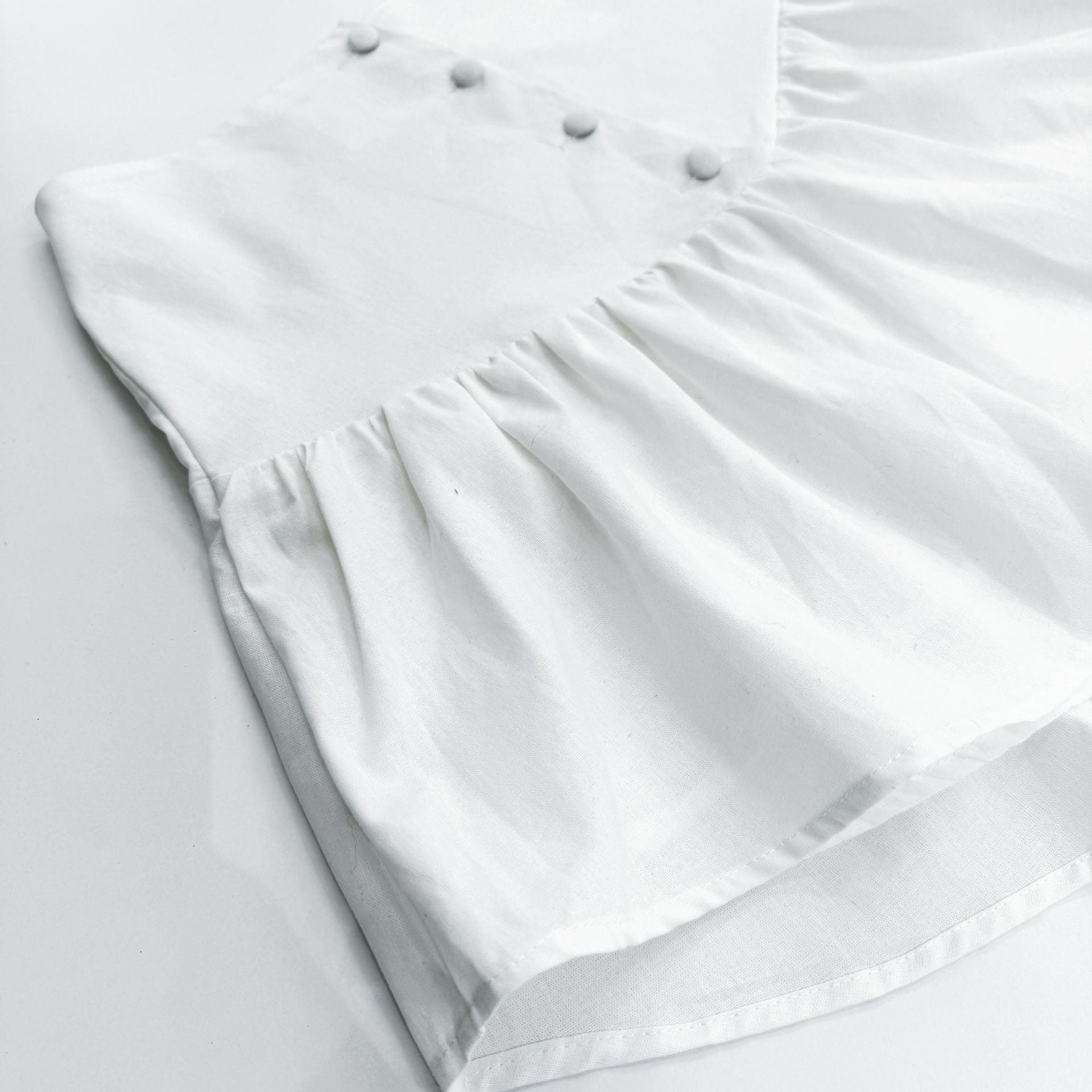 Summer White Lantern Sleeve Shirt & Skirt Two-Piece Casual Office Set 19