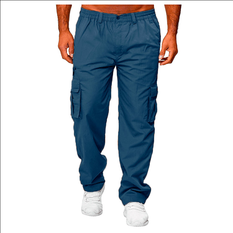 Men's Casual Multi Pocket Loose Cargo Outdoor Pant 23