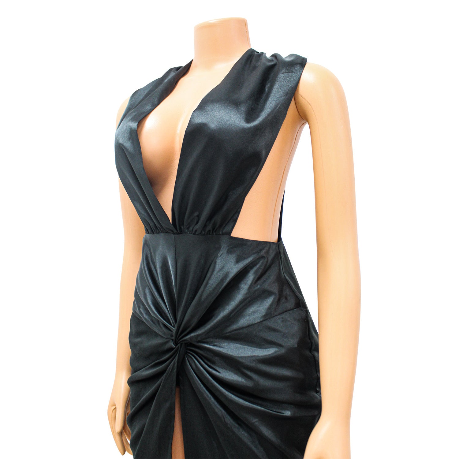 Summer Women's V-neck Sexy Hollow Lace-Up Sleeveless Dress for Women 16