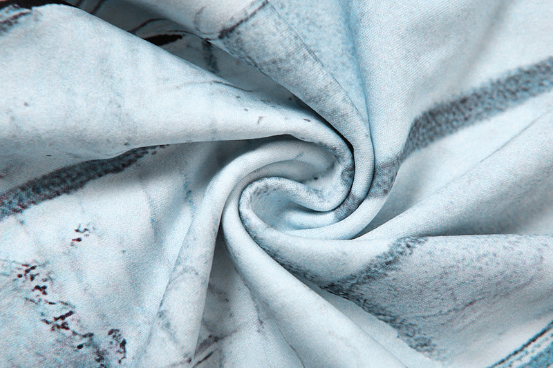 Autumn Women Casual Hooded Top and Printed Sports Pants Two-piece Set 19