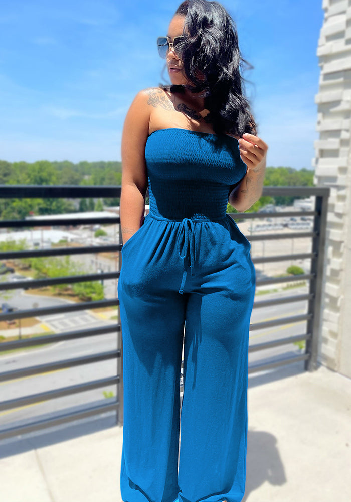Women's Summer Sexy Casual Wide Leg Jumpsuit 9