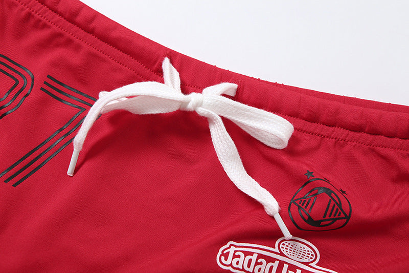 Summer Sexy Slim Short Sleeve High Waist Sports Two Piece Shorts Set For Women 14