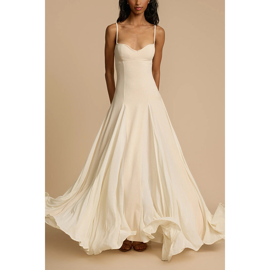 Women suspenders Casual Holidays zipper dress 4