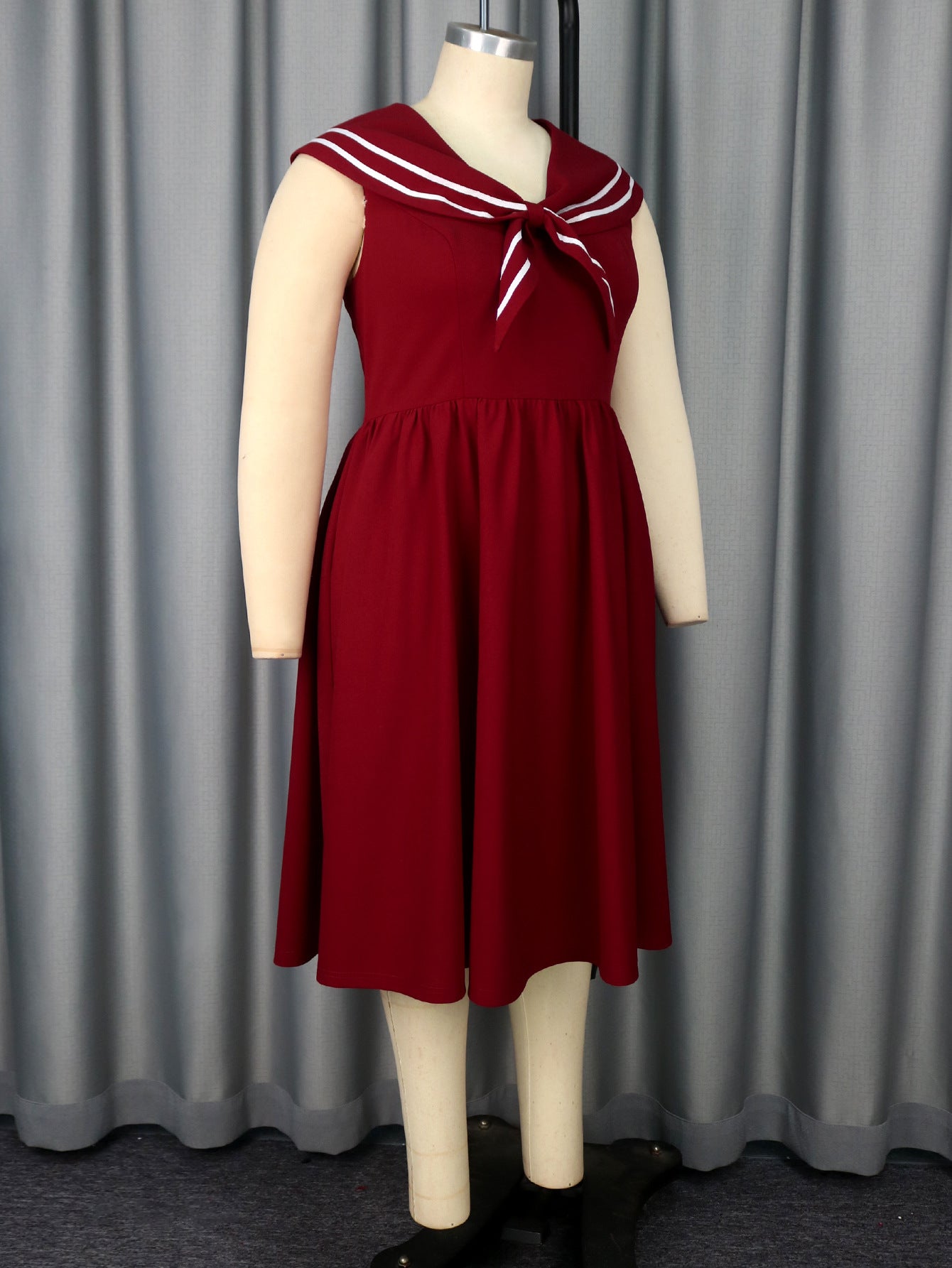 Plus Size Sleeveless Chic Elegant Formal Party A-Line Dress 6