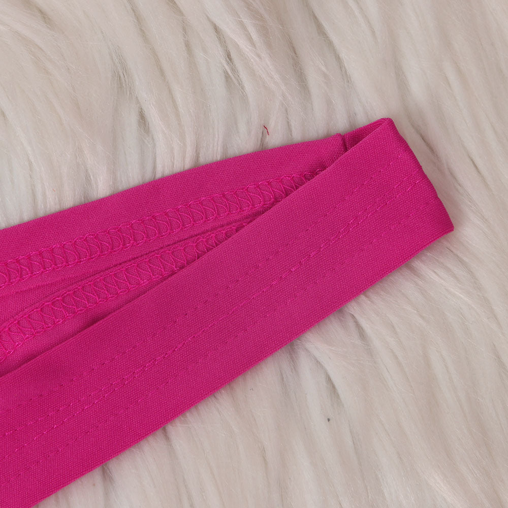 Women Sexy Solid Mesh Swimwear Two-piece Set 31