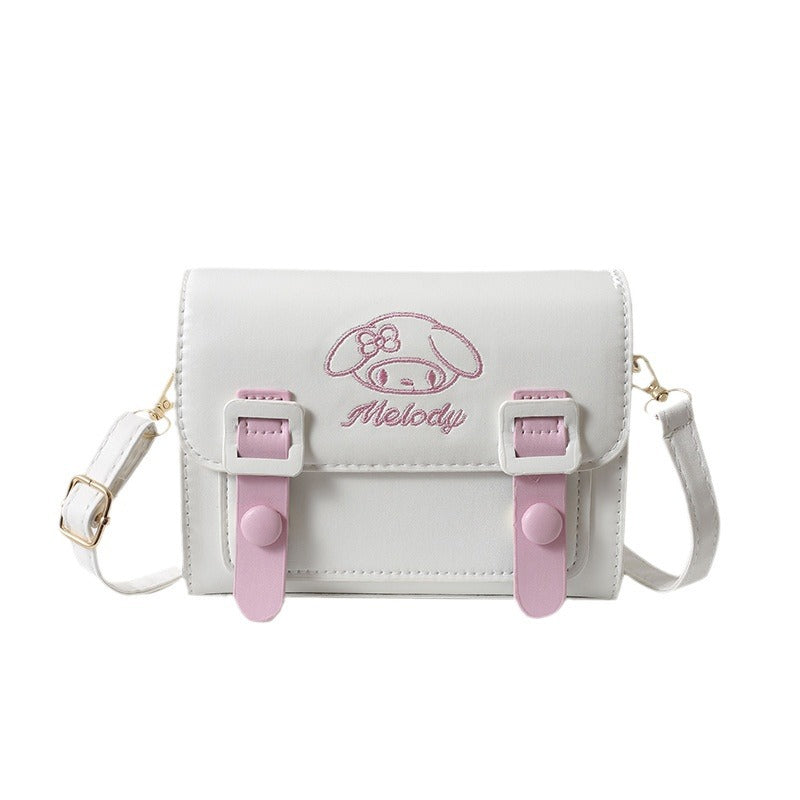 Women Small Square Bag Contrast Color Single Shoulder Crossbody Bag 9