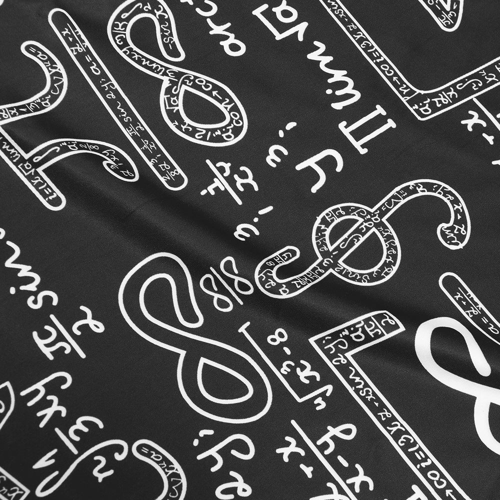 Women's Print Tight Fitting Long Sleeve Two-Piece Midi Shorts Set 20